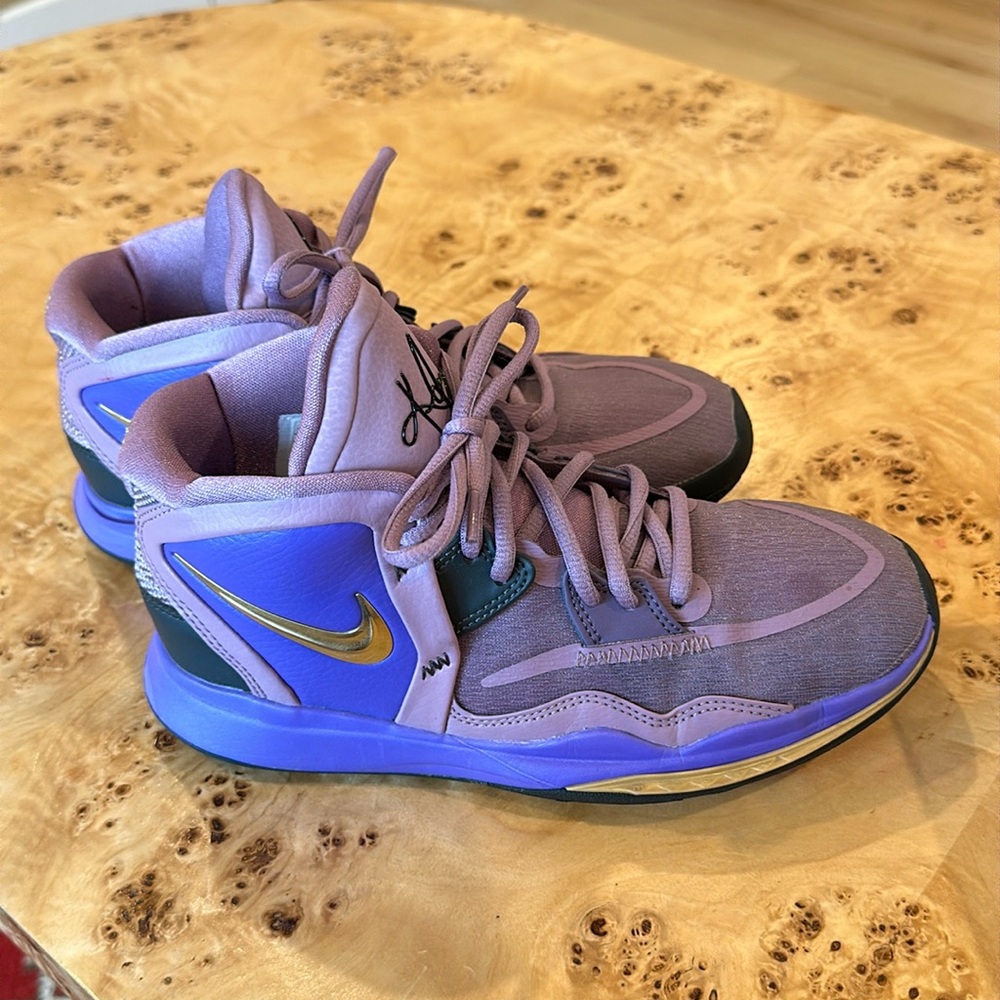 Nike Kyrie Infinity 5.5Y Purple Gold GS Irving Basketball Shoes DD0334-500